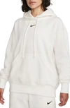 Nike Women's  Sportswear Phoenix Fleece Oversized Pullover Hoodie In White