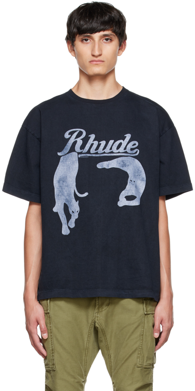 Rhude Black Printed T-shirt