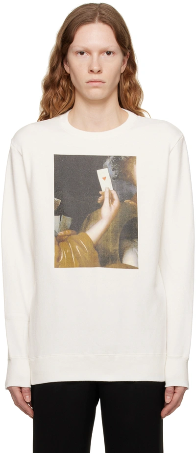 Undercover Graphic-print Cotton Sweatshirt In White