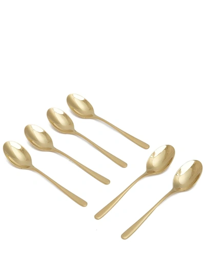 Sambonet Taste Espresso Spoon Set (6-person Setting)' In Gold