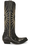 Golden Goose Wish Star Stitched Knee Boots In Black