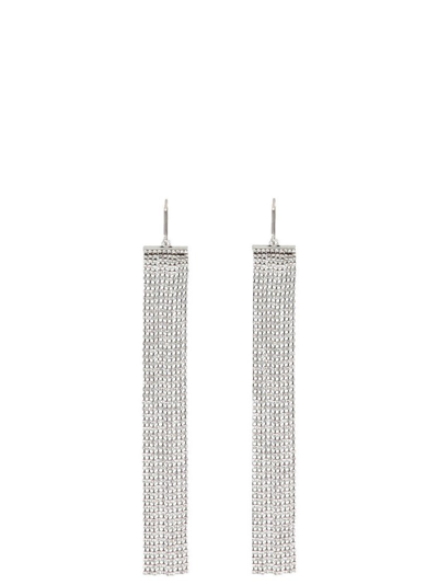 Isabel Marant Beautifull Love Crystal Earrings In Silver