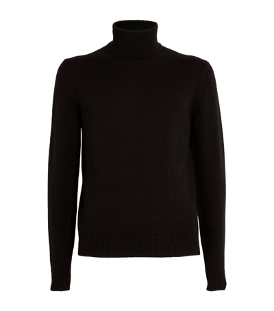 Ralph Lauren Purple Label Slim-fit Cashmere Rollneck Jumper In Classic Black