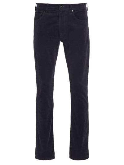 Paige Men's Lennox Slim Micro-corduroy Trousers In Deep Anchor