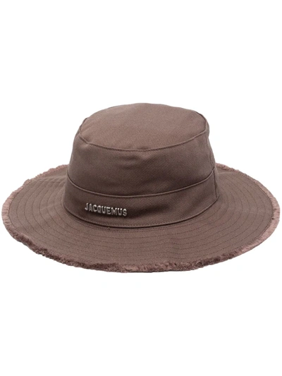 Jacquemus Le Bob Artichaut Bucket Hat In Brown
