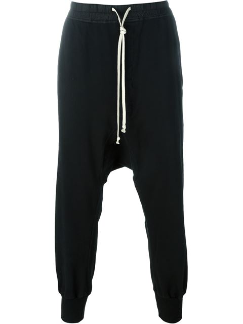 Rick Owens Drkshdw 'prisoner' Drop Crotch Jogging Pants In Black | ModeSens