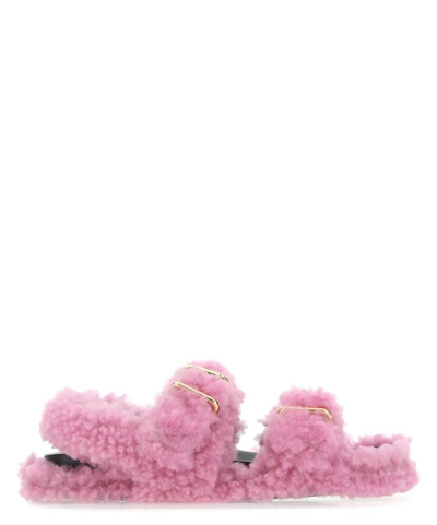 Marni Buckled Strap Sandals In Pink