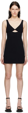 Ami Alexandre Mattiussi Ami Paris Cut-out Detail Mini Dress In Black