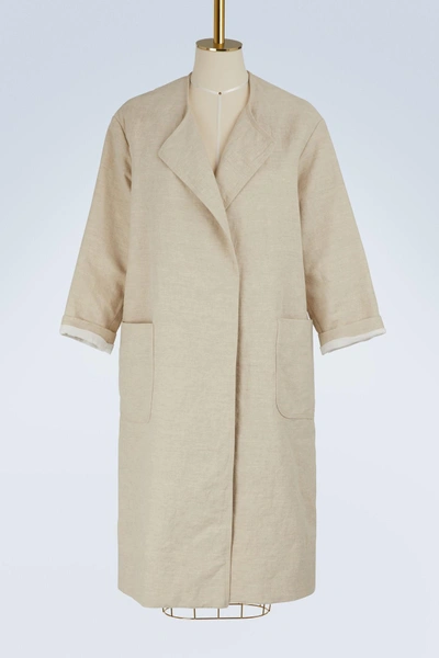 Forte Forte Mid-length Coat In Sabbia