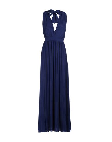 Msgm Long Dress In Dark Blue | ModeSens