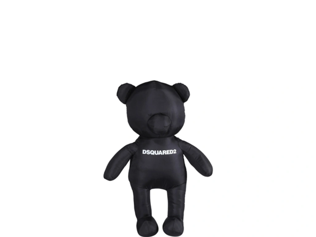 Dsquared2 Travel Lite Nylon Teddy Bear Toy In Nero (black