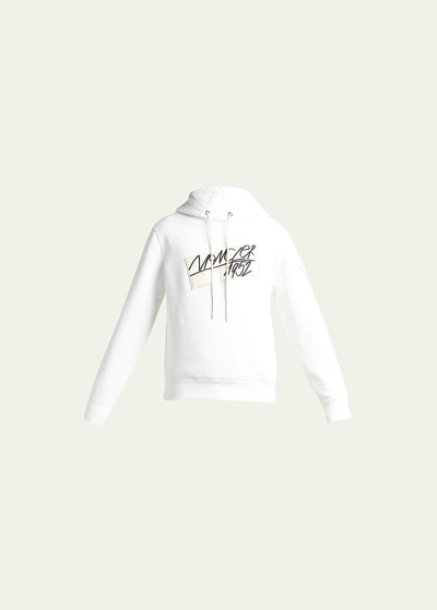 Moncler Genius 2 Moncler 1952 White Hooded Cotton Sweatshirt