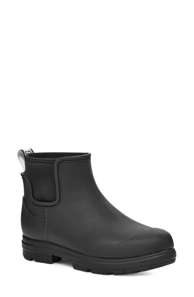 Ugg Women's Droplet Lug-sole Waterproof Rain Boots In Black