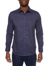 Robert Graham Serpens Long Sleeve Button Down Shirt In Navy