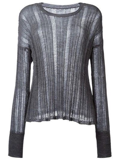 Yohji Yamamoto Ribbed Sweater | ModeSens