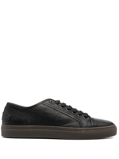Brioni Tonal Lace-up Sneakers In Black
