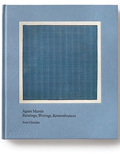 Phaidon Press Agnes Martin Hardback Book In Blue