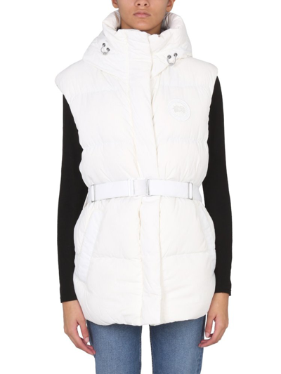 Canada Goose Rayla Funnel-neck Shell-down Gilet In Bianco