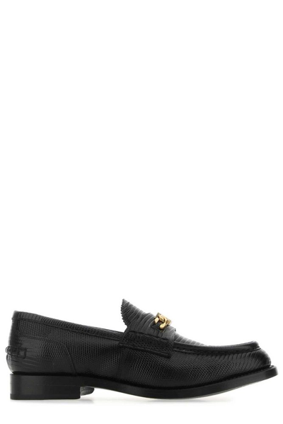 Alexander Wang Logo-plaque Detail Loafers In Black