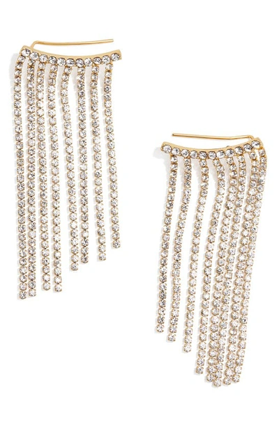 Baublebar Victoria Threader Fringe Earrings In Gold