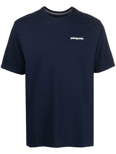 Patagonia Logo-print Detail T-shirt In Blue