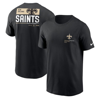 Nike Men's Team Incline (nfl New Orleans Saints) T-shirt In Black