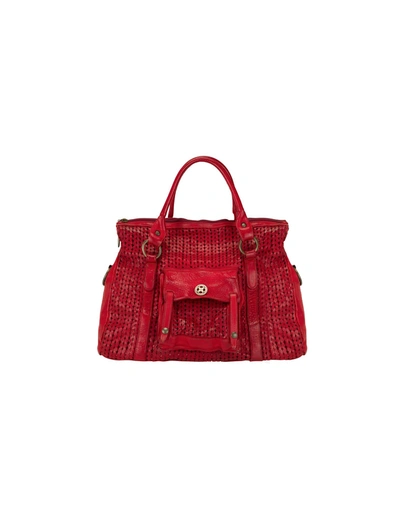 Luciano Gelisio Handbags Vulcano In Red