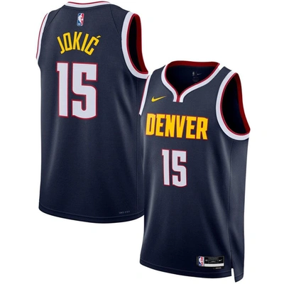 Nike Mens Nikola Jokic  Nuggets Dri-fit Nba Swingman Jersey In Blue/red
