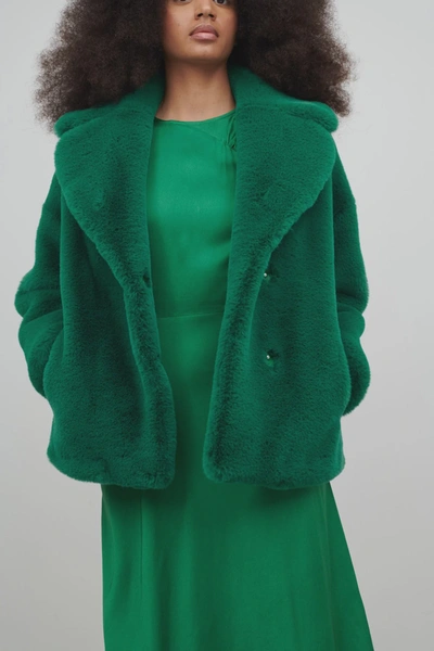 Jakke Rita Wear & Care Boxy Oversized Jacket In Green | ModeSens