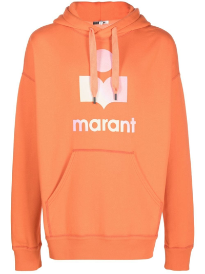 mild extase Hij Isabel Marant Logo-print Oversize Hoodie In Yellow & Orange | ModeSens