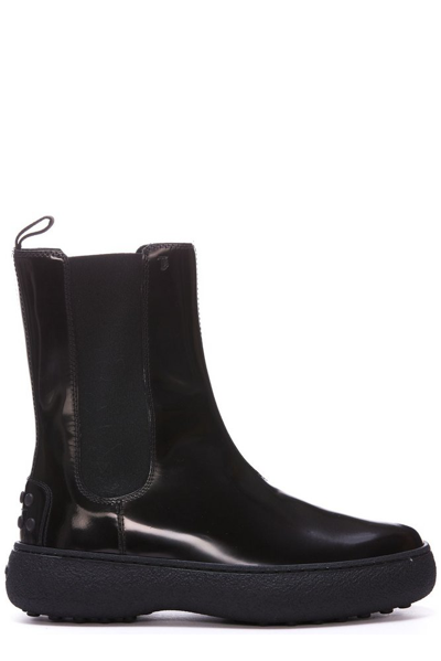 Tod's Tods W. G. Chelsea Boots In Black