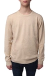 X-ray Crew Neck Knit Sweater In Oatmeal