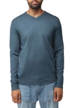 X-ray V-neck Rib Knit Sweater In Teal