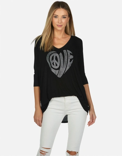Lauren Moshi X Eva X Love Heart In Black