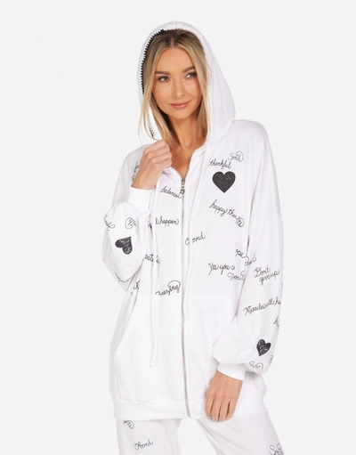 Lauren Moshi Georgina Happy Thoughts In White