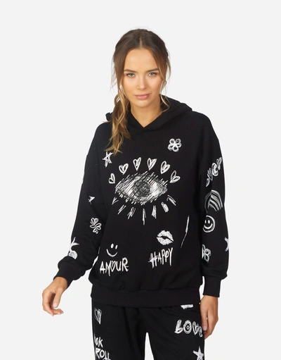 Lauren Moshi Harmony Doodle Elements In Black