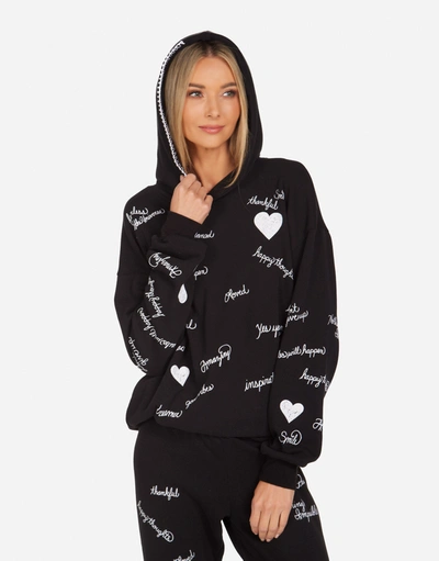 Lauren Moshi Harmony Happy Thoughts In Black
