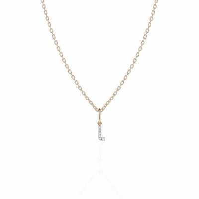 Sharon Mills London Monogram Mini Diamond Necklace L