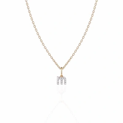 Sharon Mills London Monogram Mini Diamond Necklace M