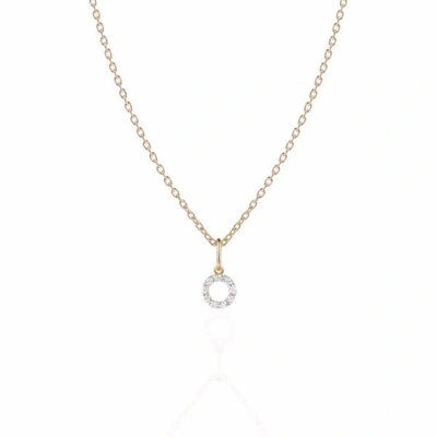 Sharon Mills London Monogram Mini Diamond Necklace O