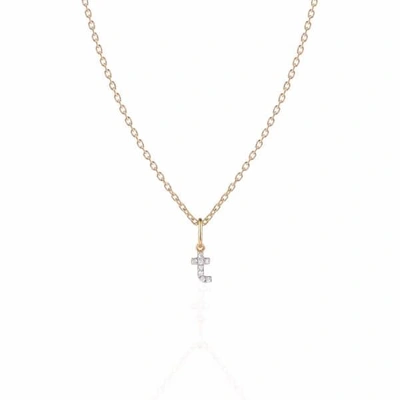 Sharon Mills London Monogram Mini Diamond Necklace T