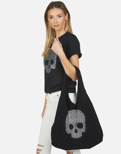 Lauren Moshi Taylor Nailhead Skull In Black