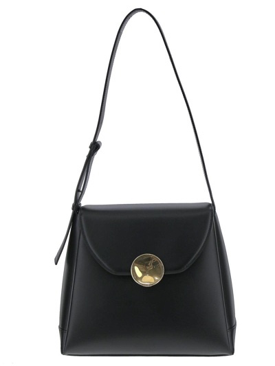 Jil Sander Black Shoulder Bag In Nero