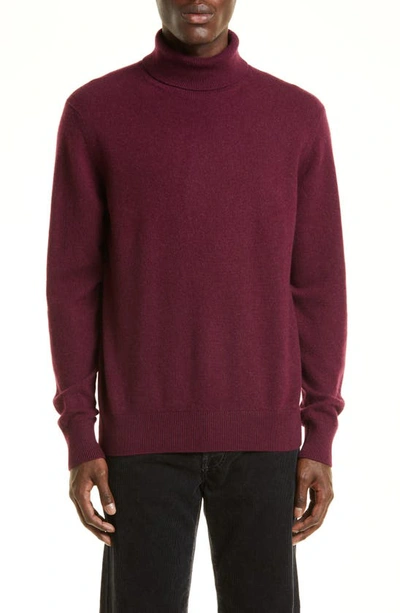 Agnona Cashmere Turtleneck Sweater In Red