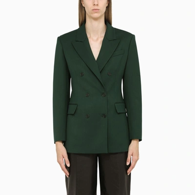 P.a.r.o.s.h Green Wool Double-breasted Blazer