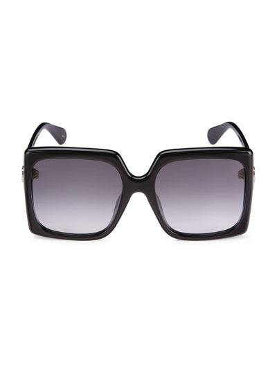 Gucci Oversized Square Injection Plastic Sunglasses In Black