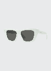 Celine Acetate Butterfly Sunglasses In Ivory Smoke