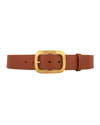 Vaincourt Paris La Captivante Pebbled Leather Belt In Havana