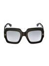 Gucci Gradient Rectangle Acetate Sunglasses In Black