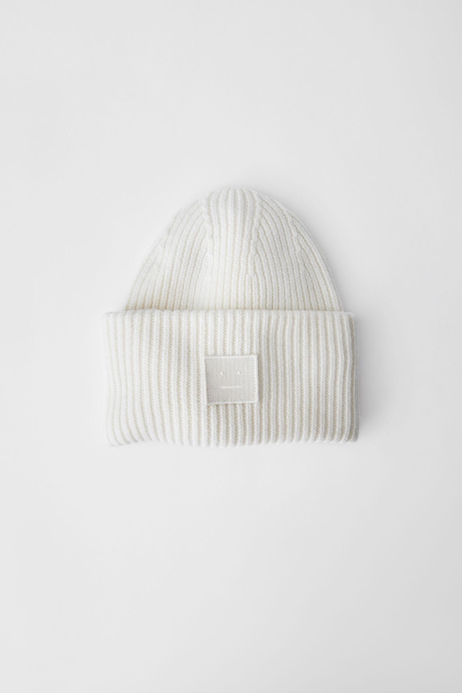 acne studios beanie white